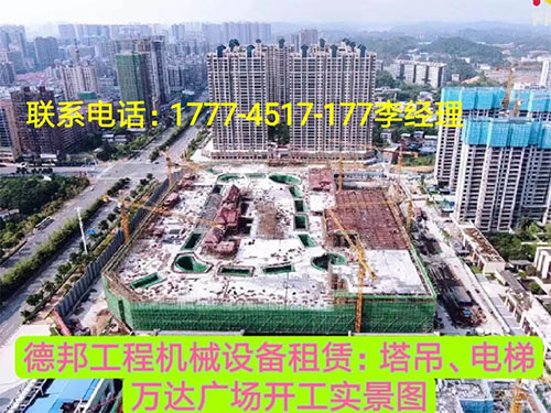 萬(wàn)達(dá)廣場(chǎng)、岳麓青城一二三期   租賃塔吊、電梯實(shí)情